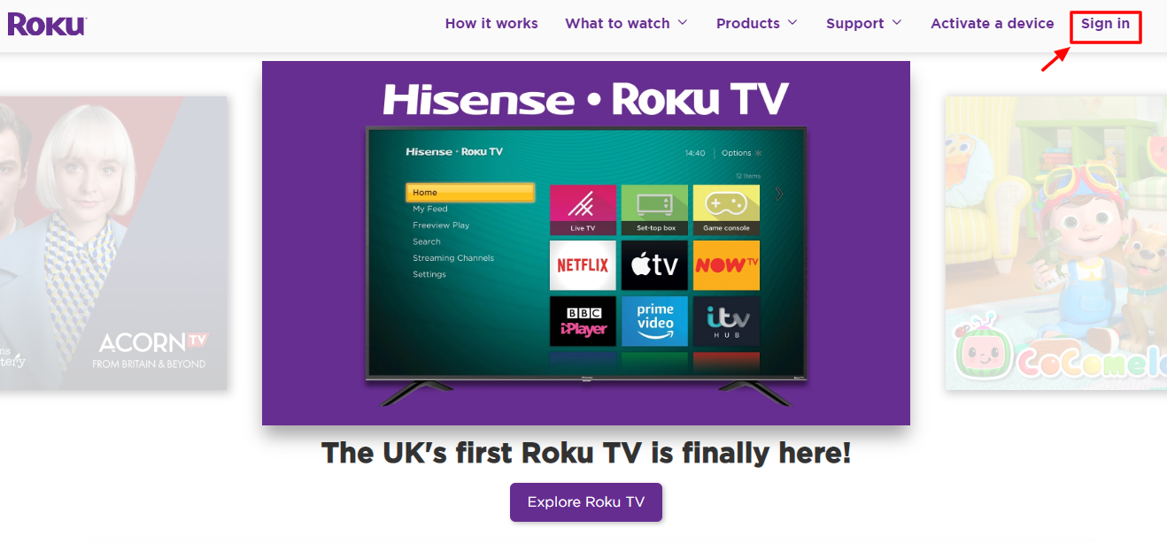 How to Login at Roku TV Online Portal