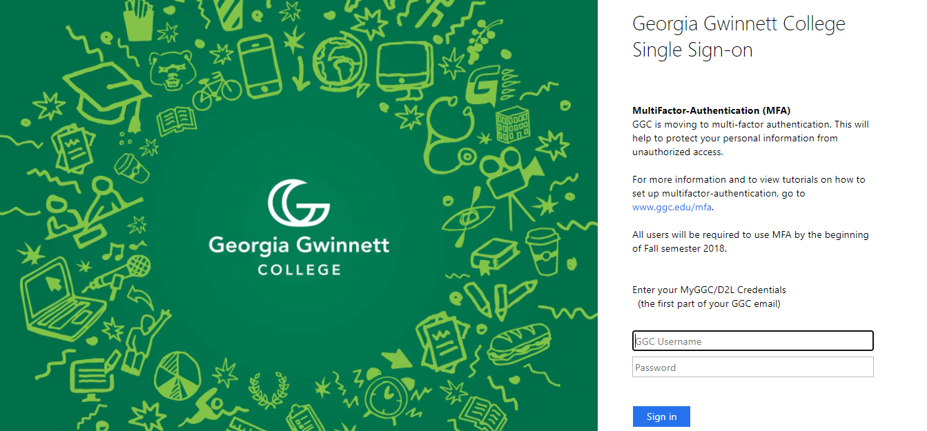 www.mycourses.ggc.edu GGC Student Login